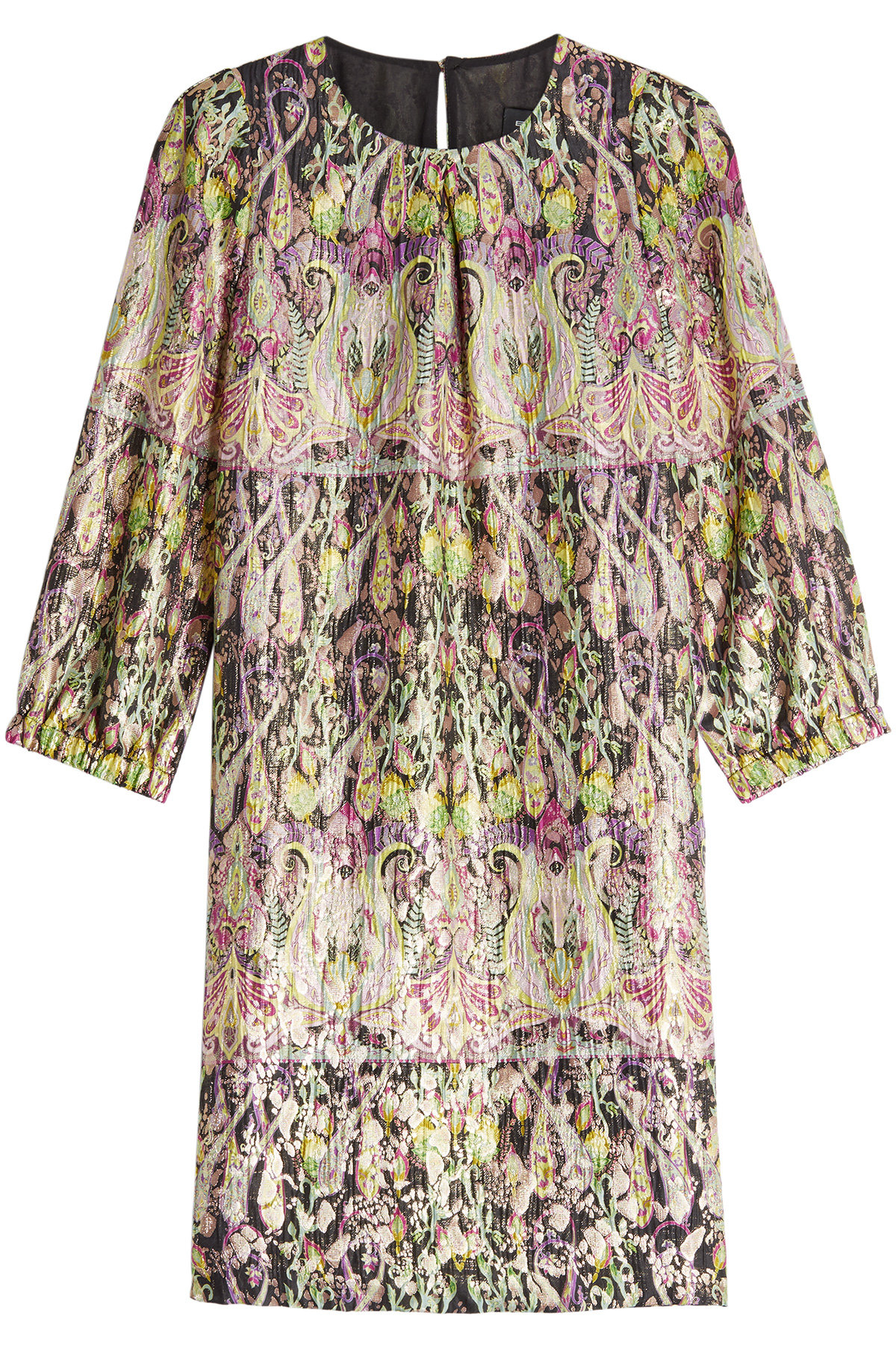 Etro - Printed Dress with Silk and Metallic Thread