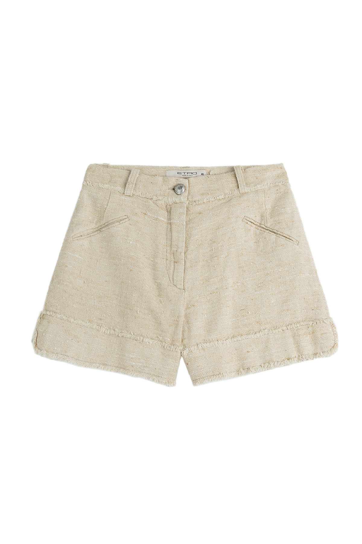 Silk-Jute Shorts by Etro