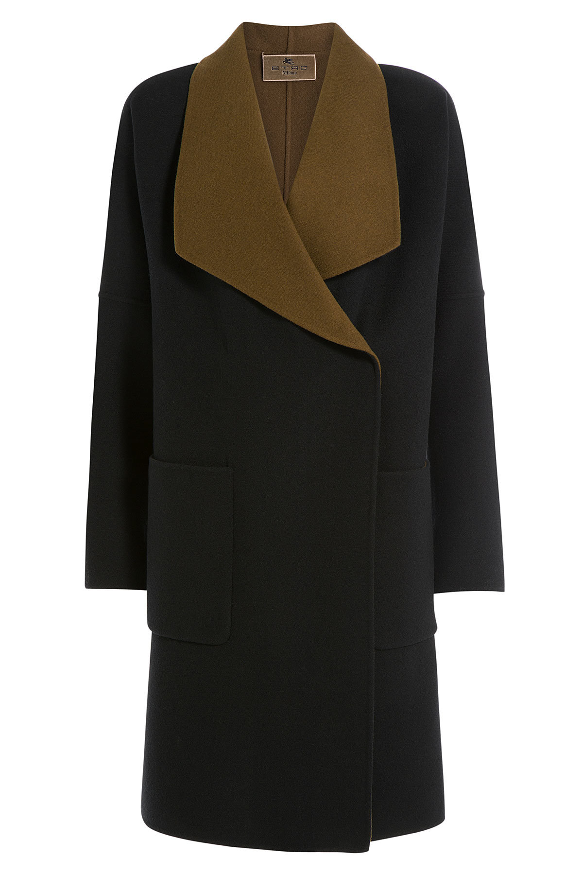 Two Tone Wool Coat by Etro