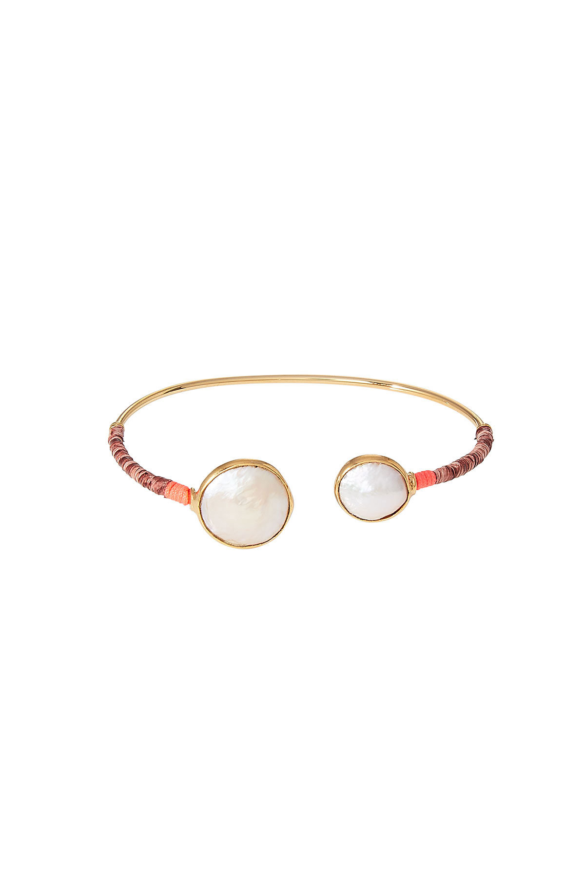 Gas Bijoux - 24kt Gold-Plated Duality Serti Bracelet