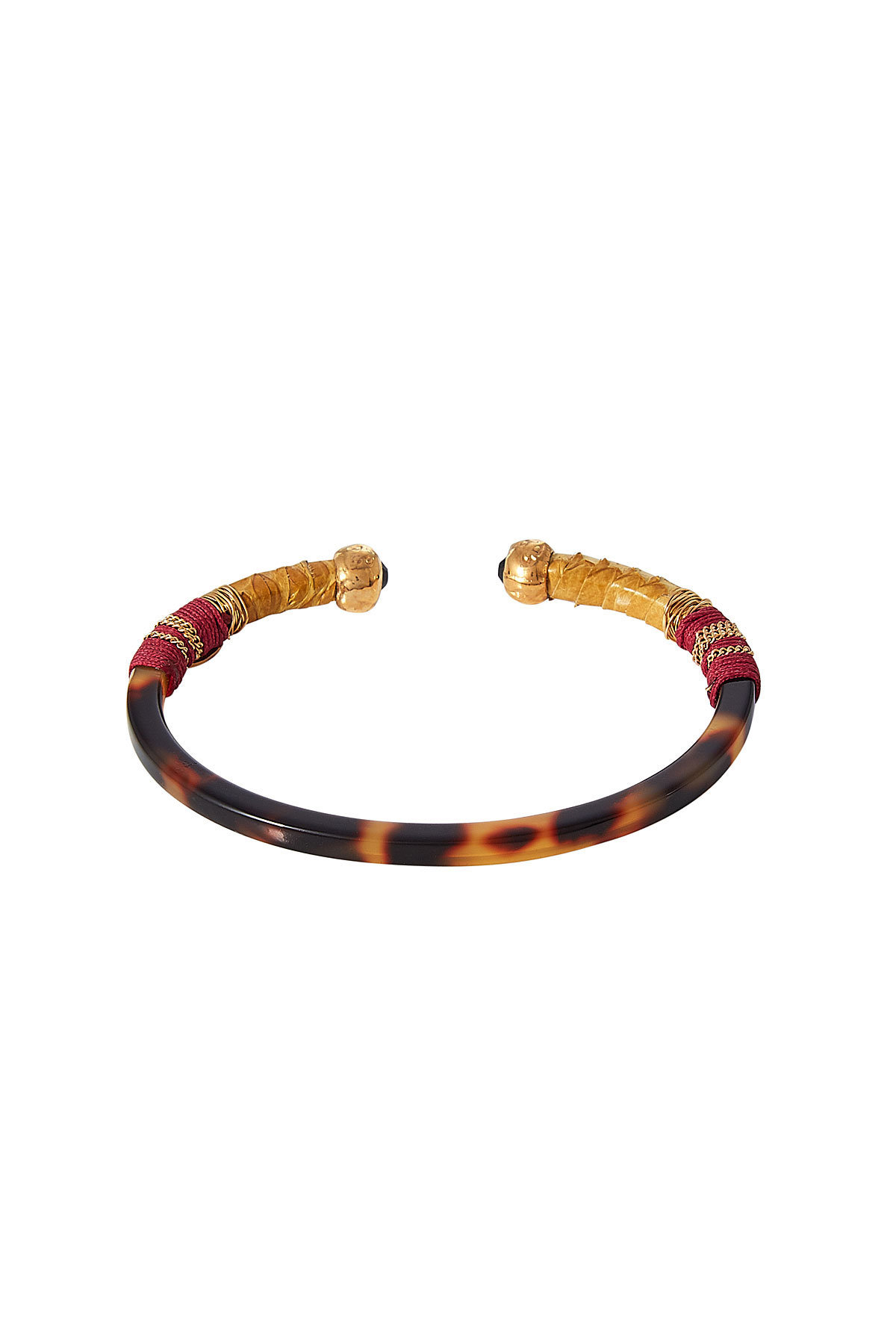 Gas Bijoux - Sari Bangle Bracelet with Leather