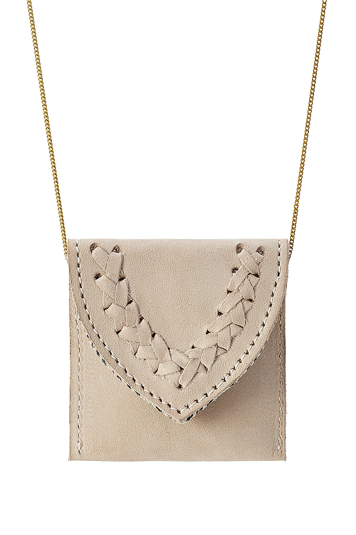 Hacienda montaecristo - Marieta Gold Plated Necklace with Leather Pouch