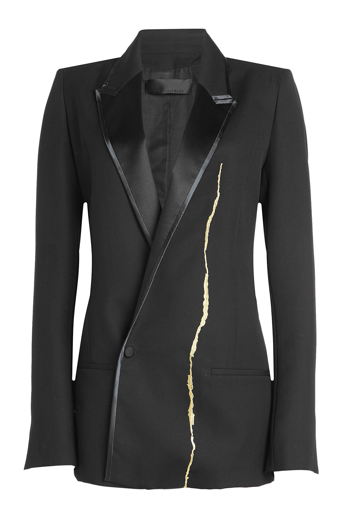 Fleecewool Blazer with Metallic Thread by Haider Ackermann