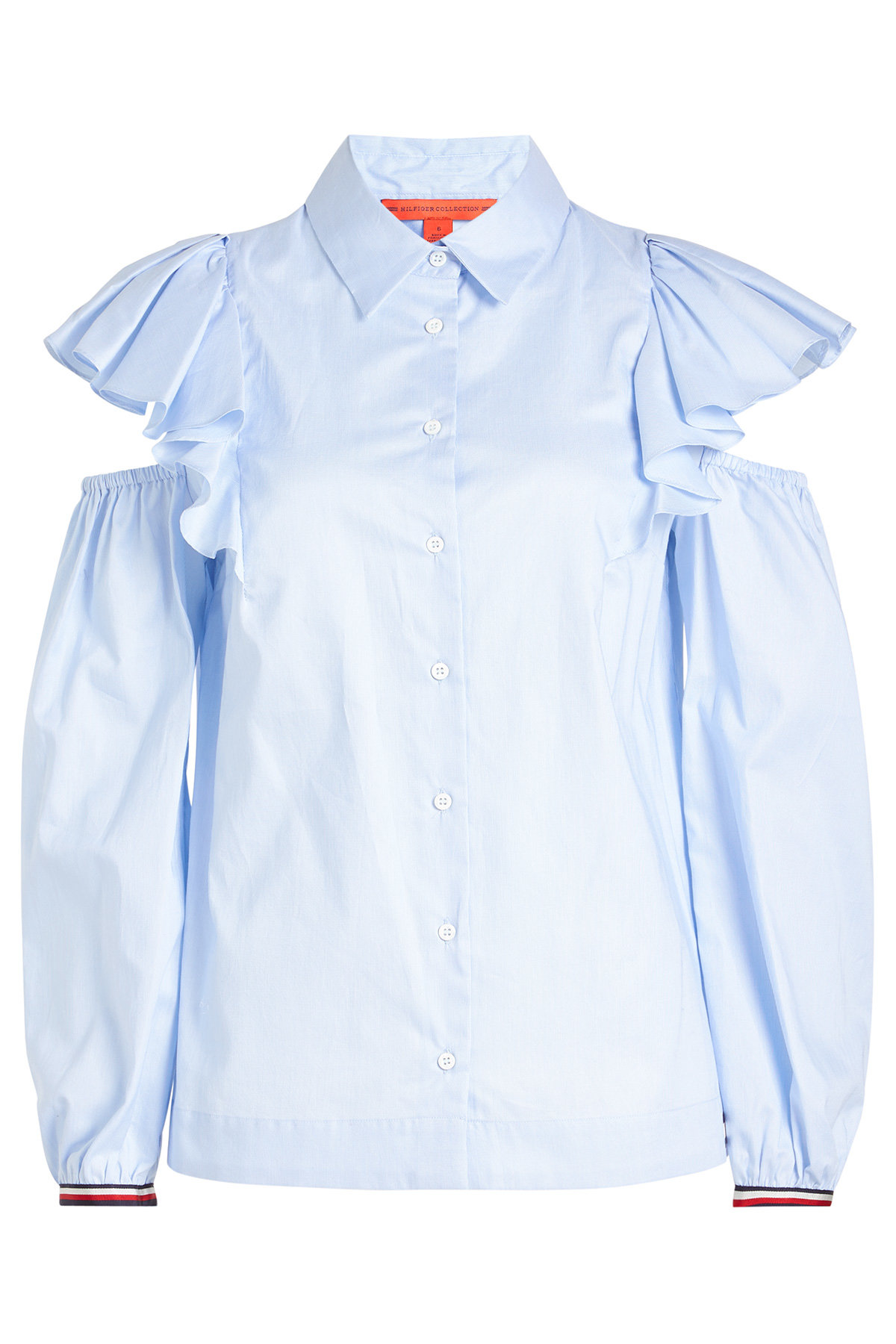 Hilfiger Collection - Cotton Shirt with Cold Shoulders