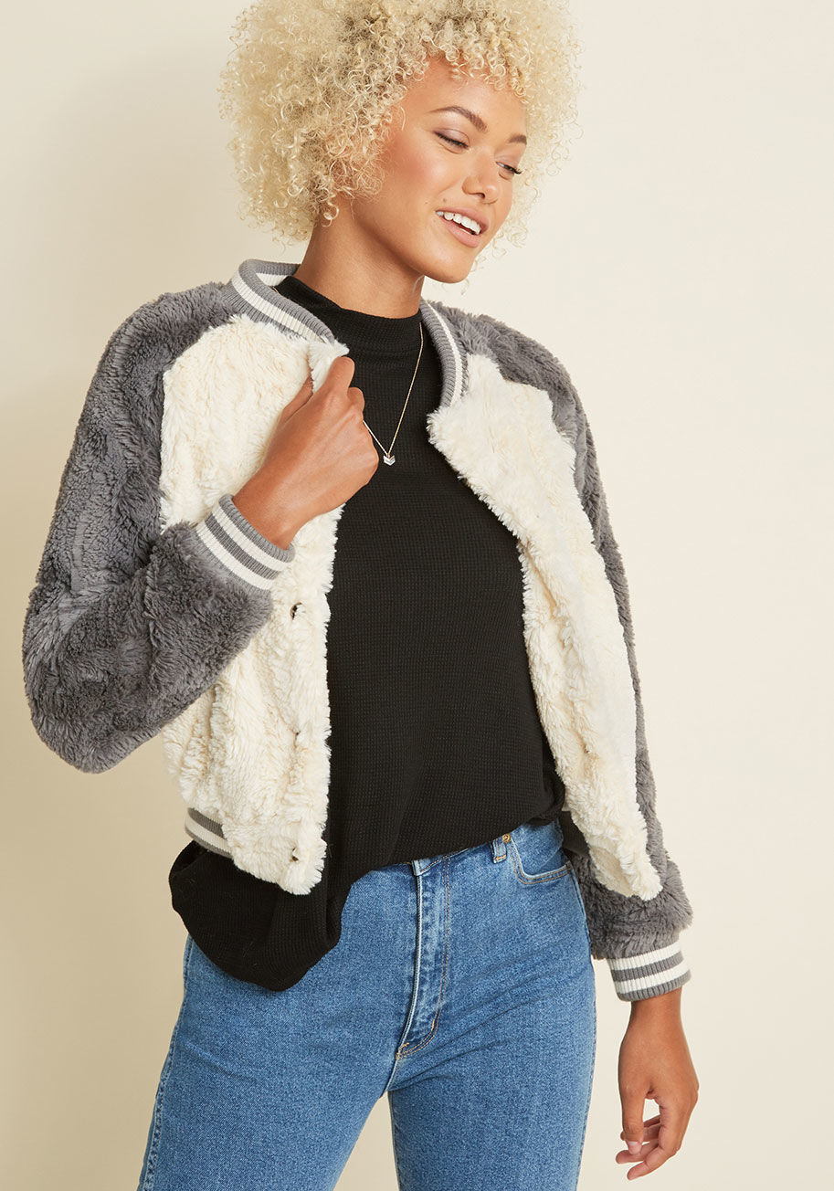 Jack by BB Dakota - All Fuzz and Games Faux-Fur Bomber Jacket