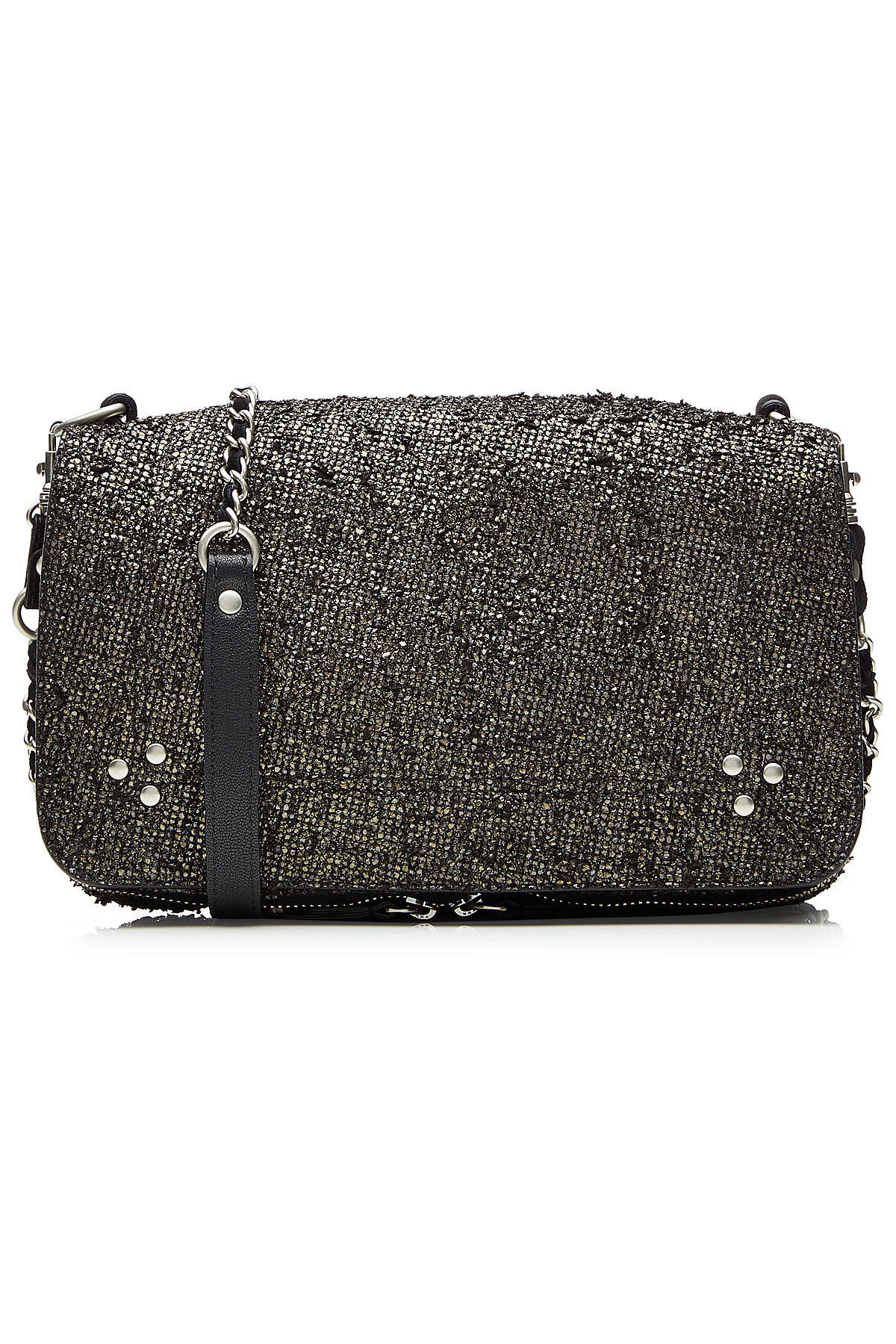 Jérôme Dreyfuss - Leather Shoulder Bag with Metallic Coating