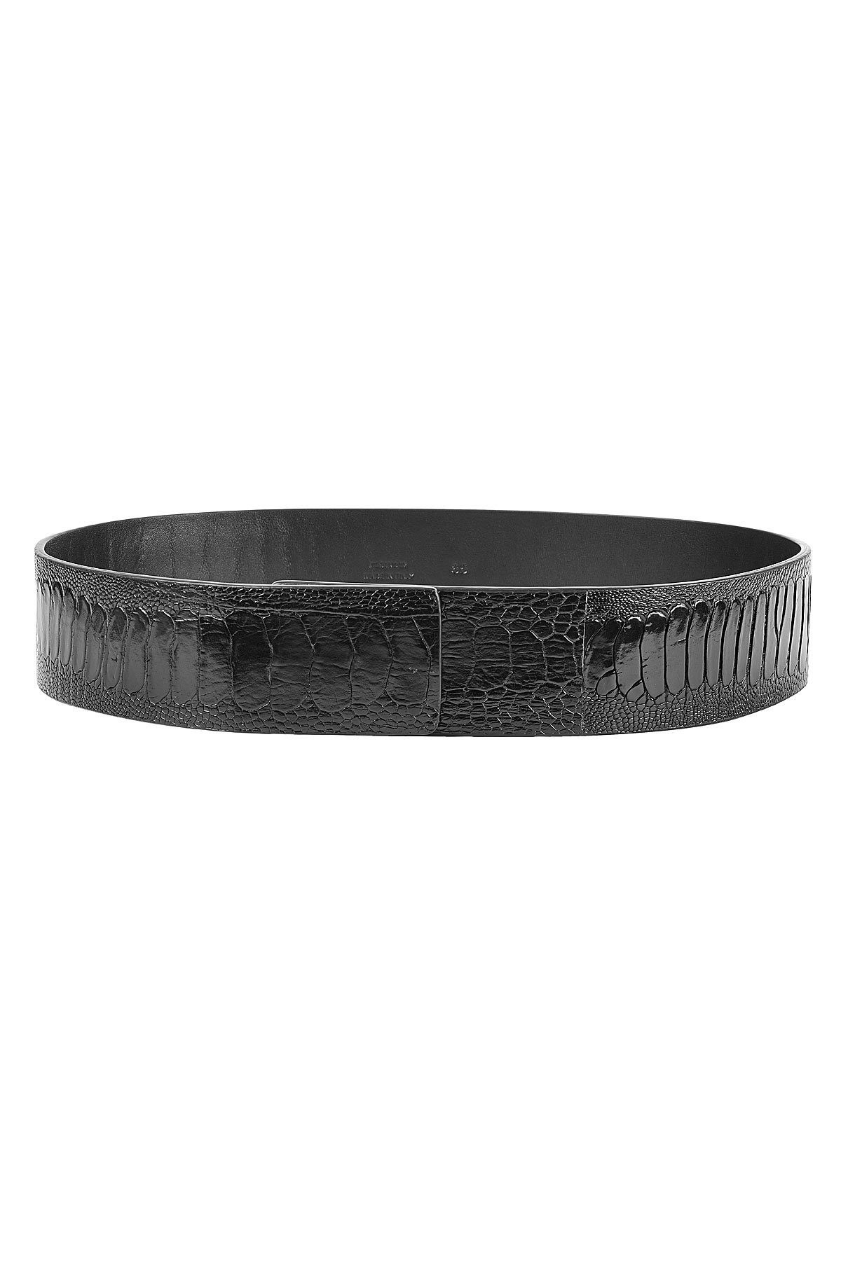 Embossed Leather Belt by Jil Sander