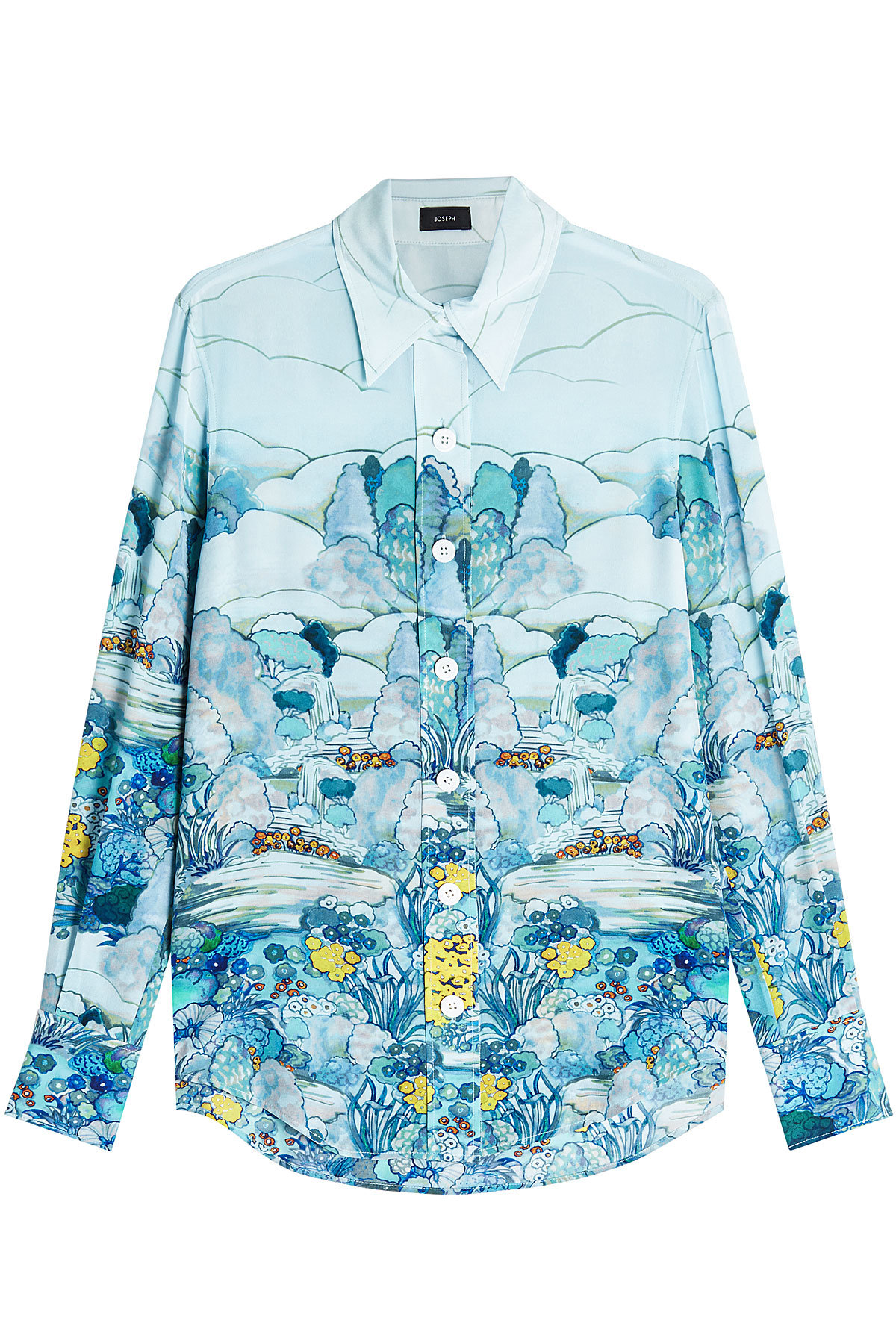 Joseph - Landscape Printed Silk Blouse