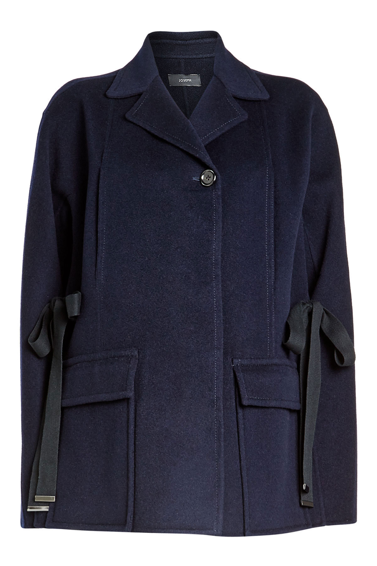 Joseph - Wool Coat with Fabric Ties