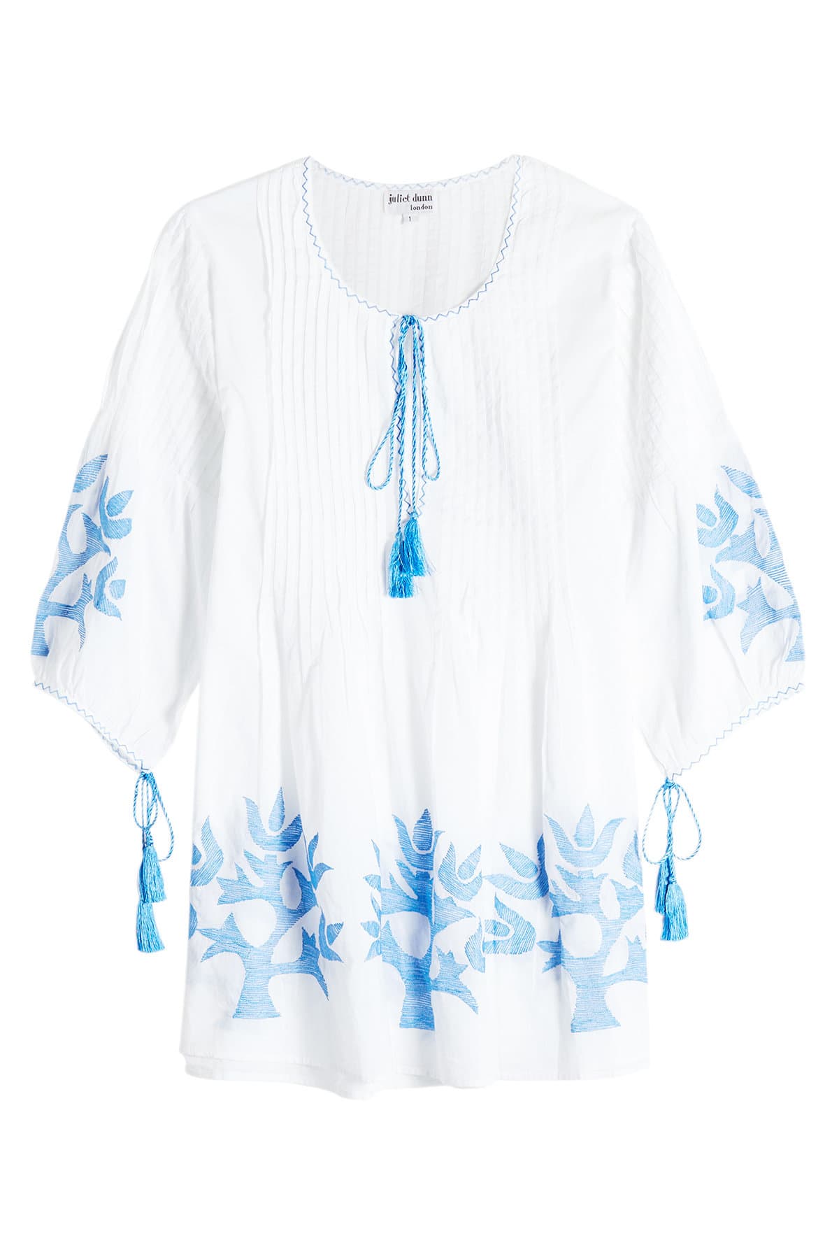 Juliet Dunn - Cotton Tunic With Tassels