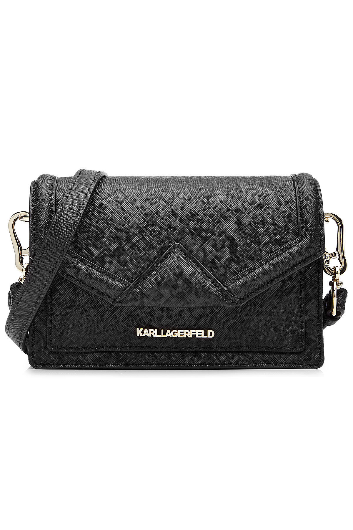 K Klassik Super Mini Leather Shoulder Bag by Karl Lagerfeld