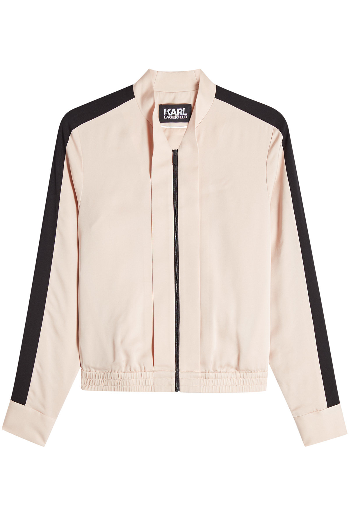 Zipped Silk Jacket by Karl Lagerfeld