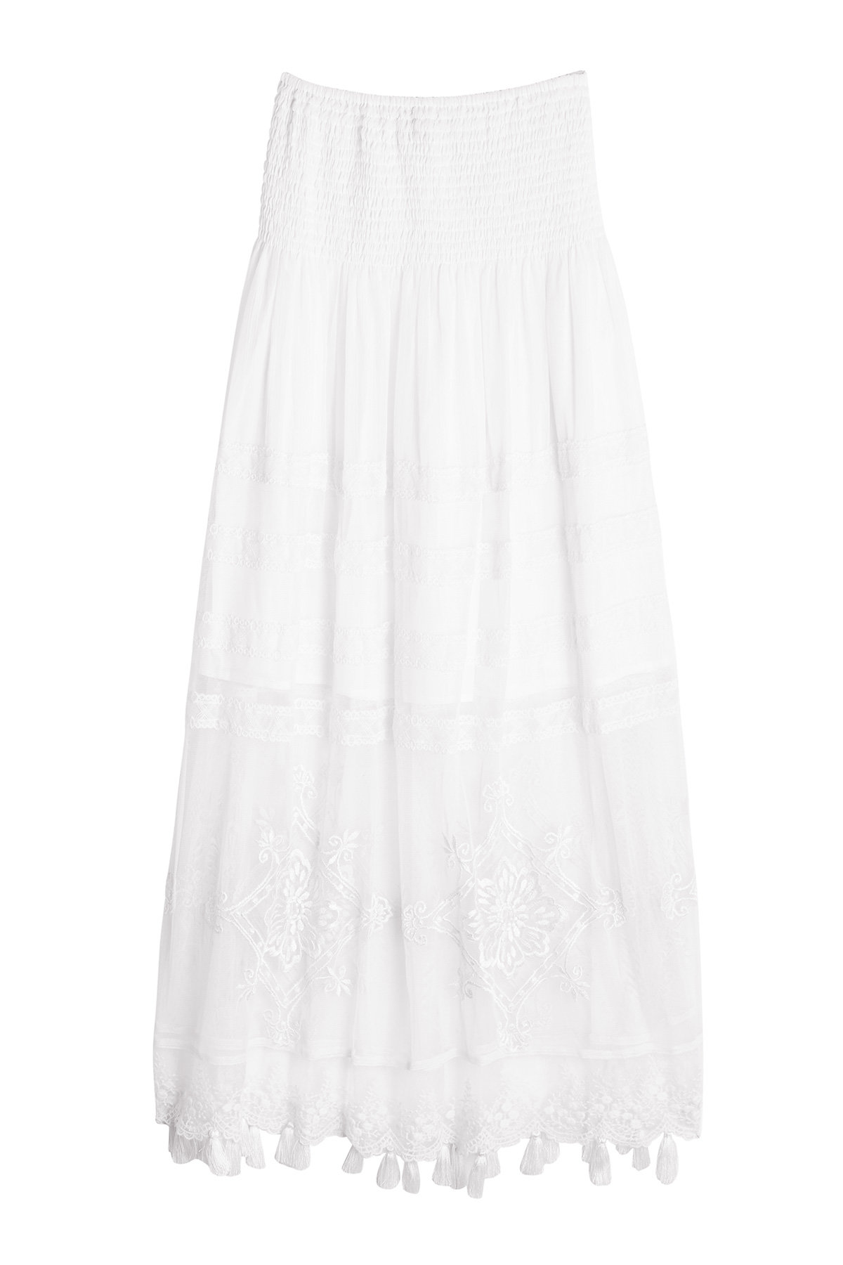 KAS New York - Embroidered Maxi Skirt