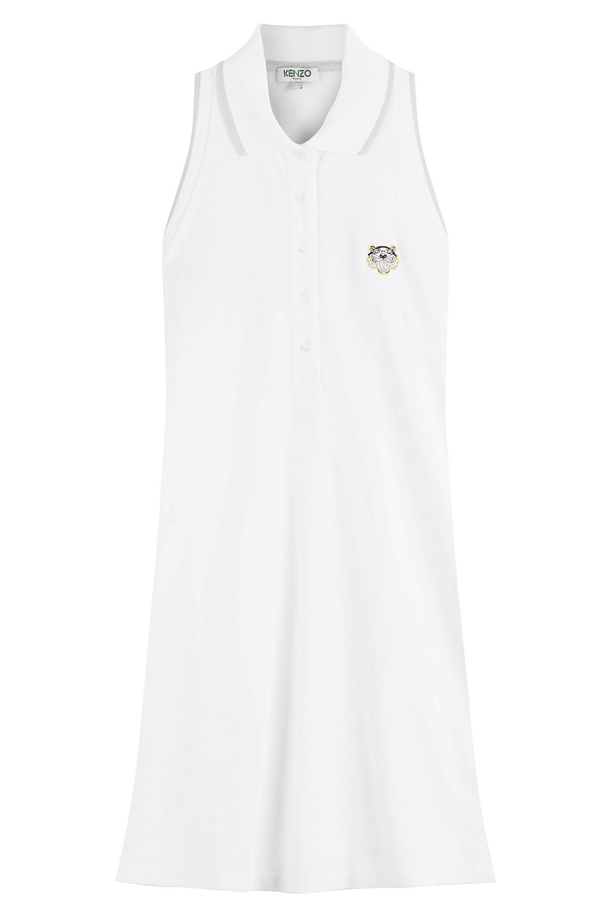 Cotton Polo Shirt Dress by Kenzo