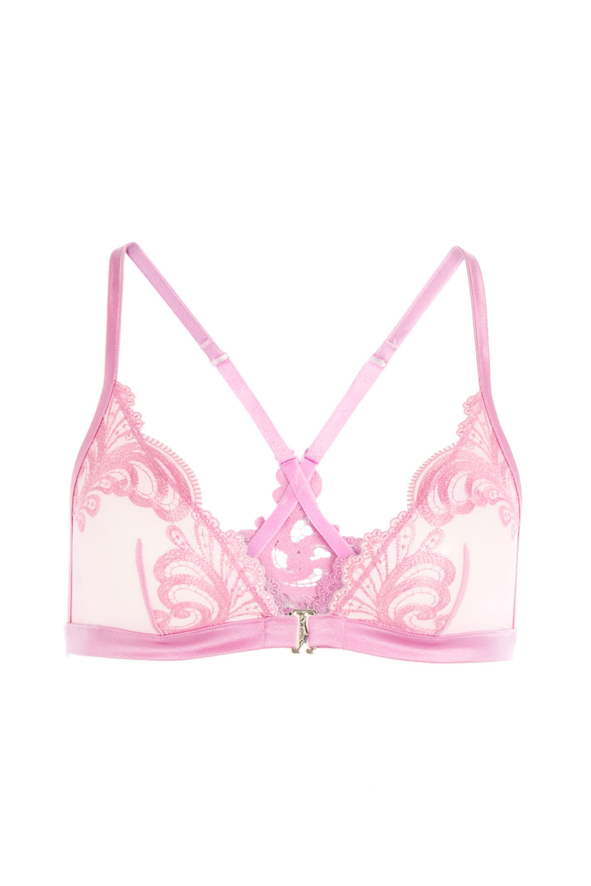 La Perla - Crossback Bra with Floral Embroidery