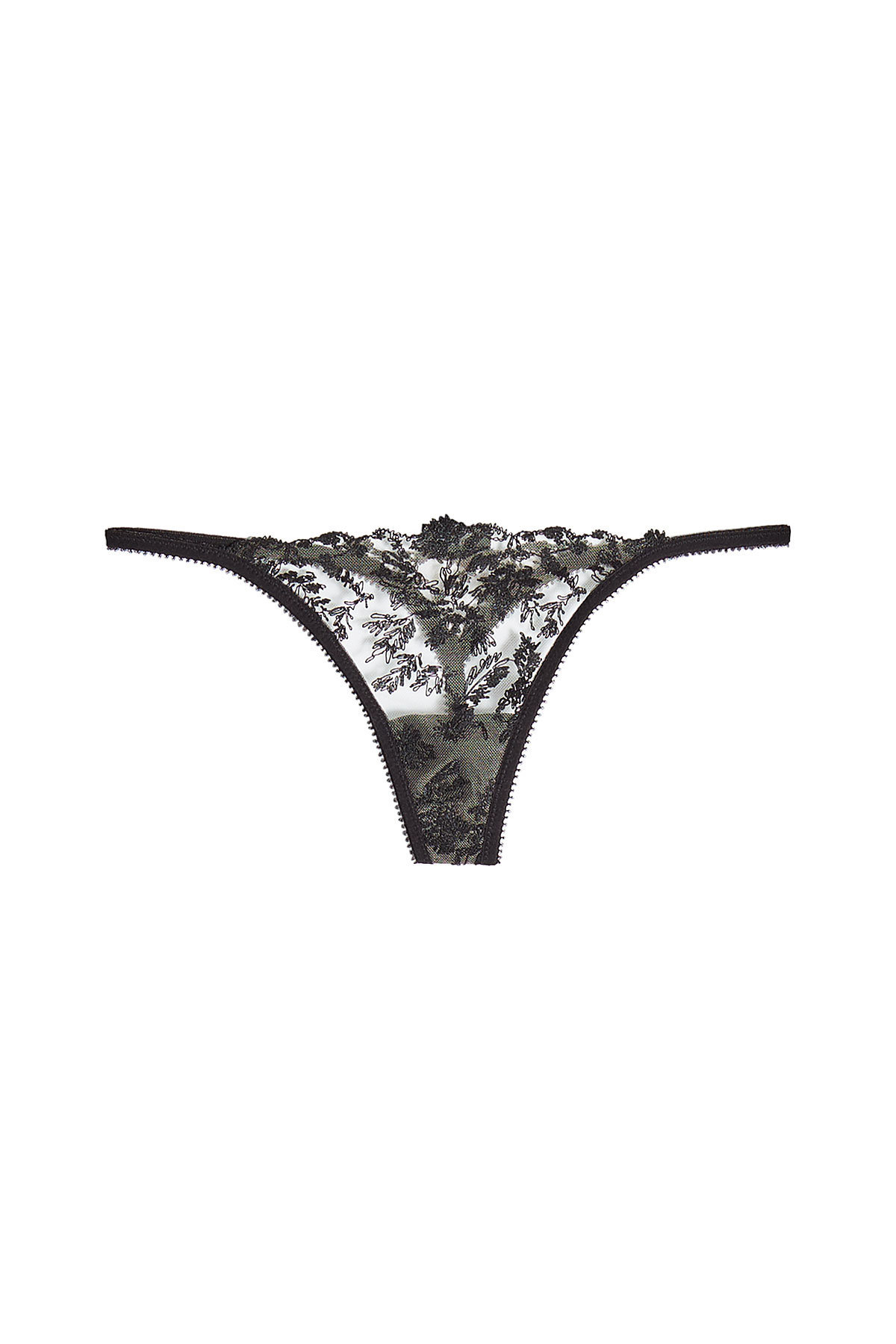 La Perla - Embroidered Tulle Thong