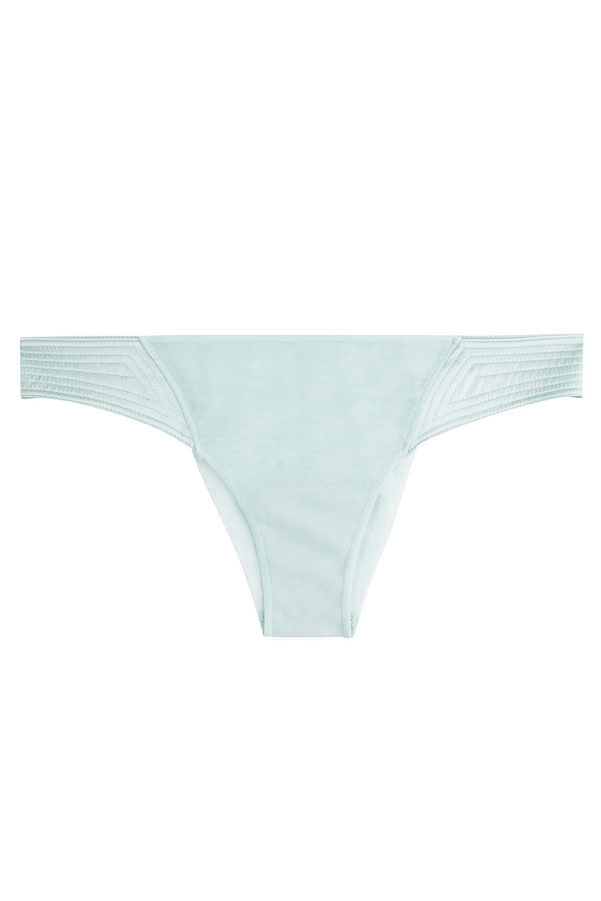 La Perla - Mesh and Satin Thong with Silk