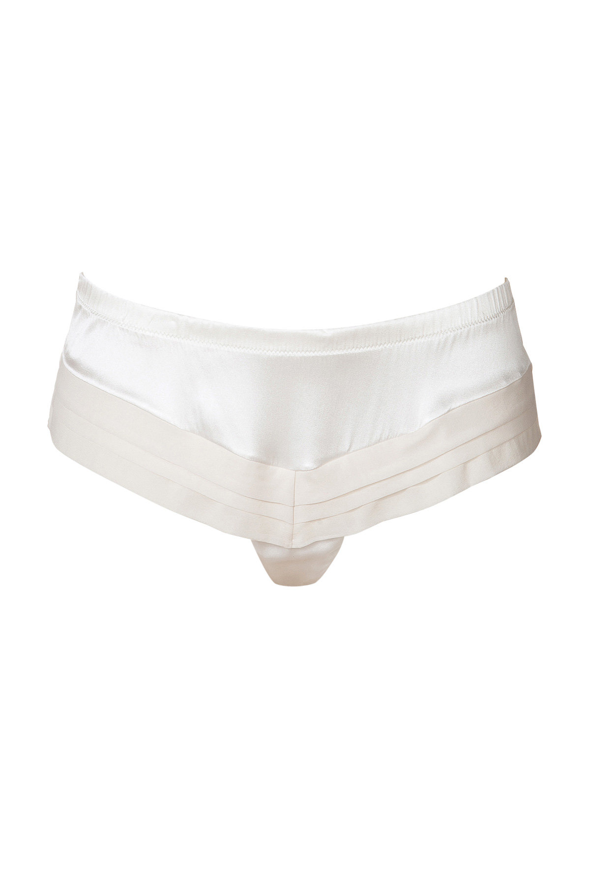 Satin Briefs with Pleated Trim by La Perla