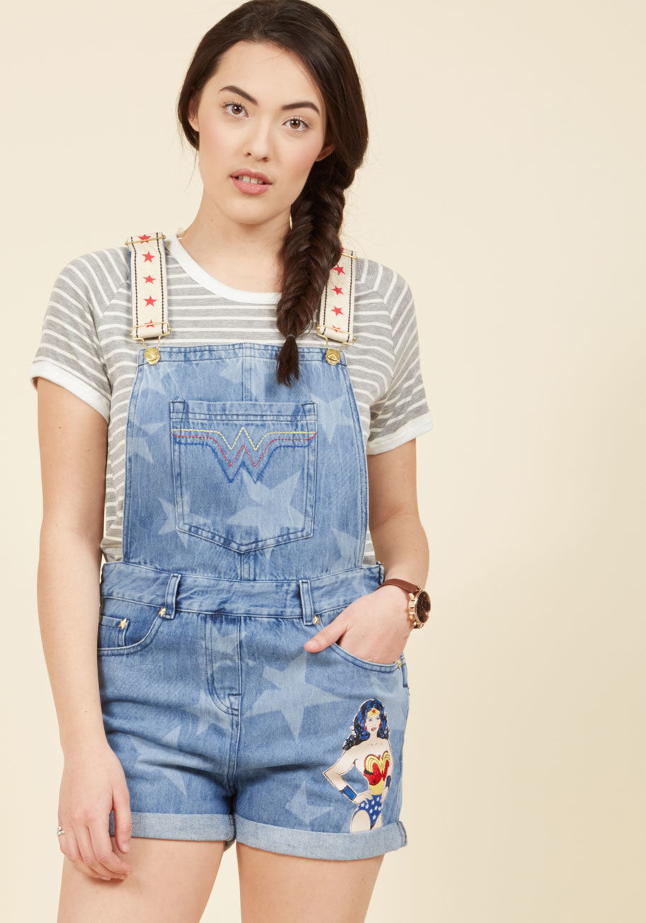 Lynda - It's as though the skies opened up and struck your wardrobe with the piece it needed most - these denim shortalls by Paul & Joe Sister! Covered