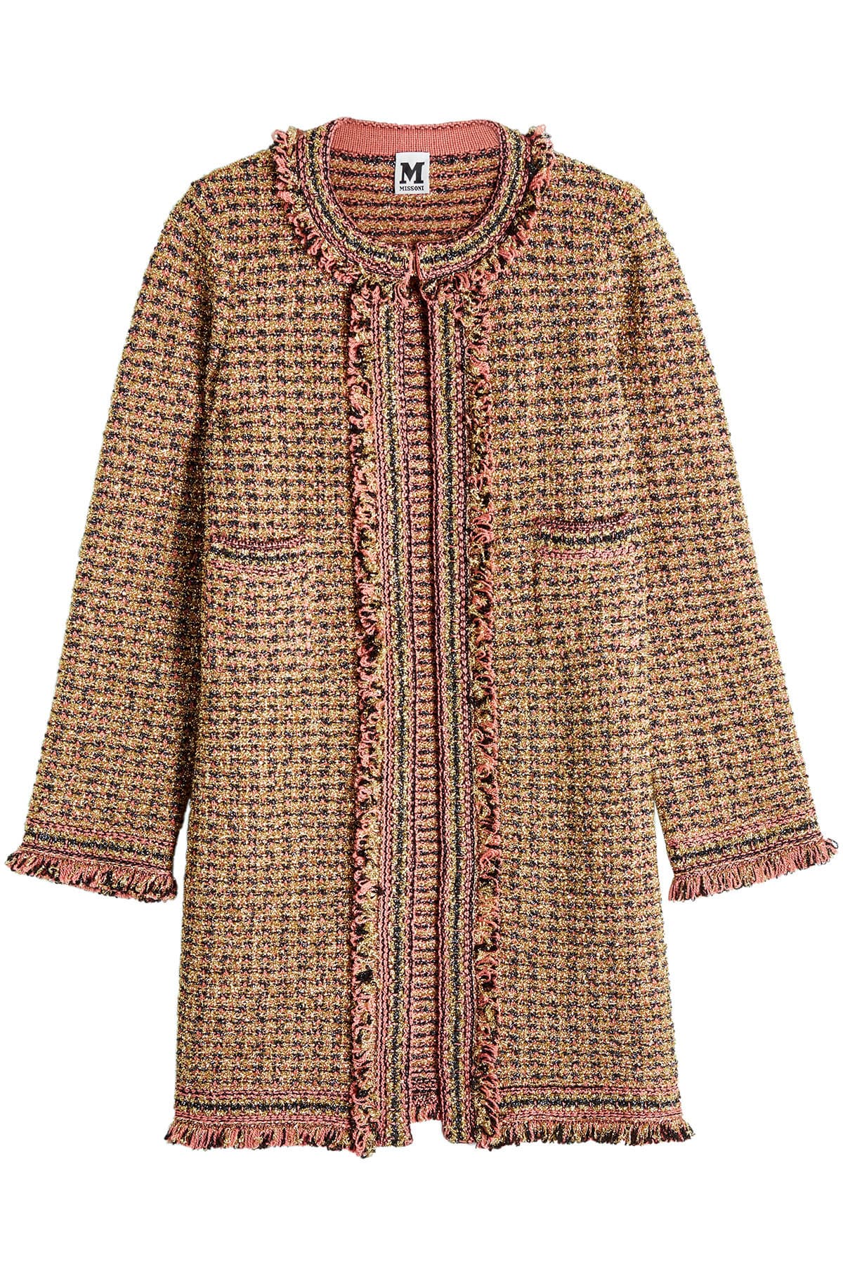 M Missoni - Knit Coat with Wool, Cotton and Metallic Thread