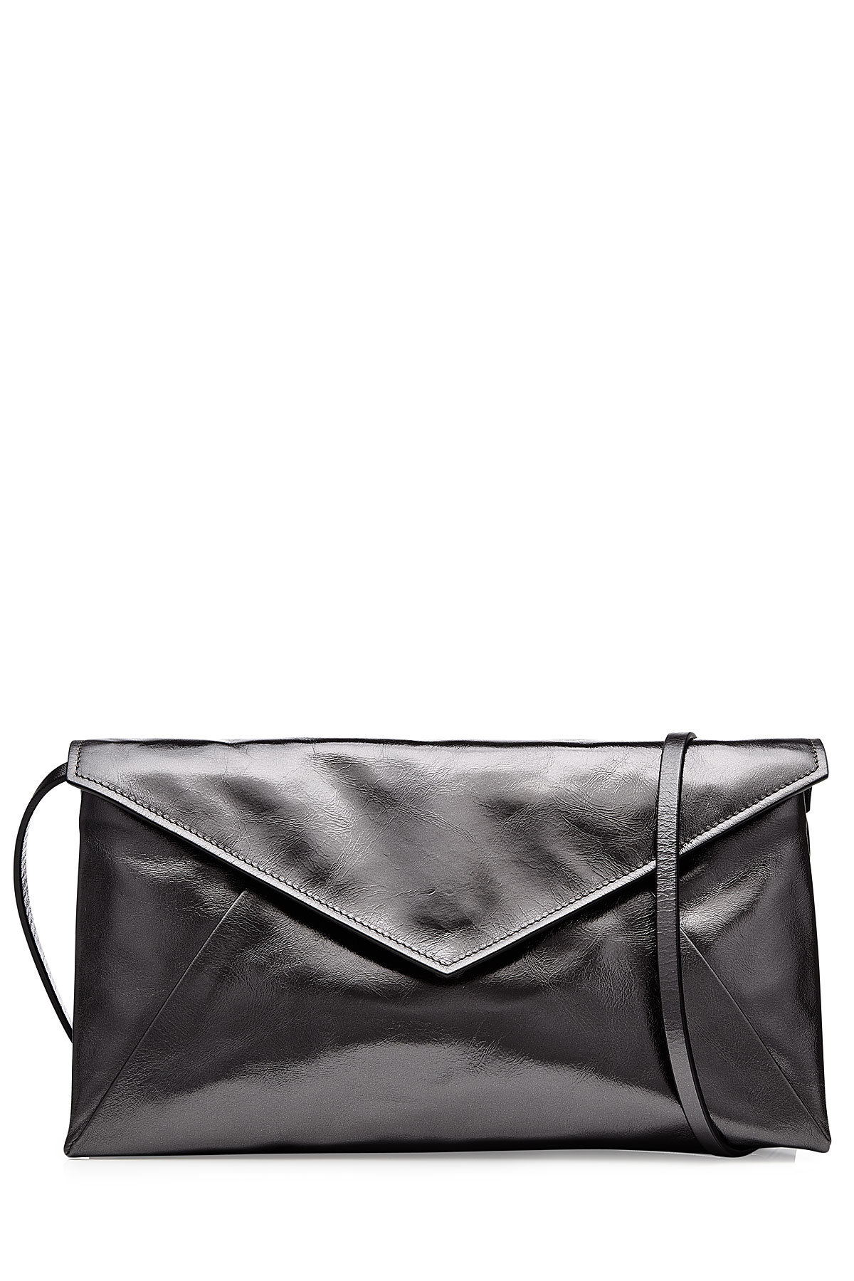 Metallic Leather Shoulder Bag by Maison Margiela