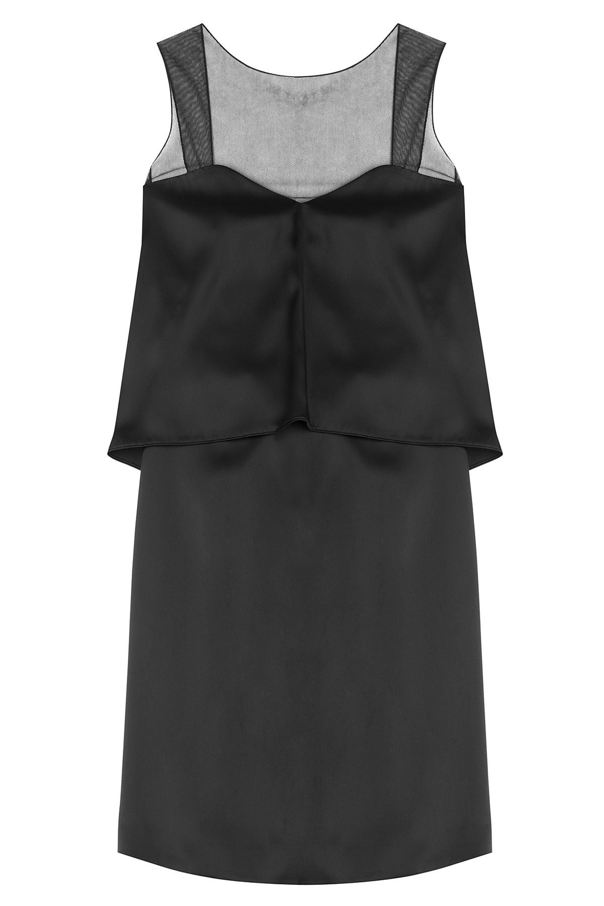 Silk-Blend Sheer Panel Cocktail Dress by Maison Margiela