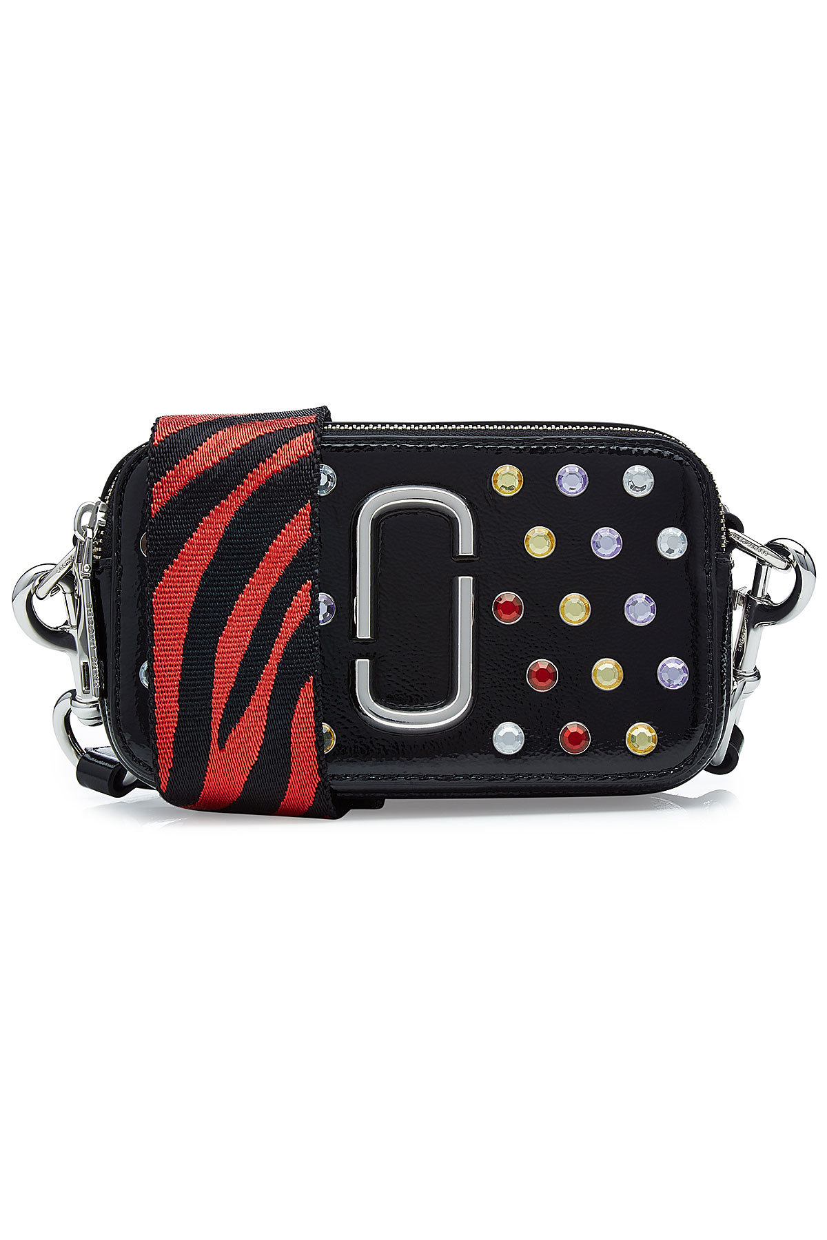 Marc Jacobs - Crystals Snapshot Embellished Leather Shoulder Bag