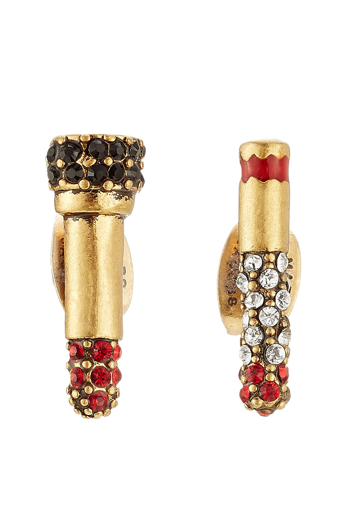 Marc Jacobs - Embellished Lipstick and Cigarette Stud Earrings