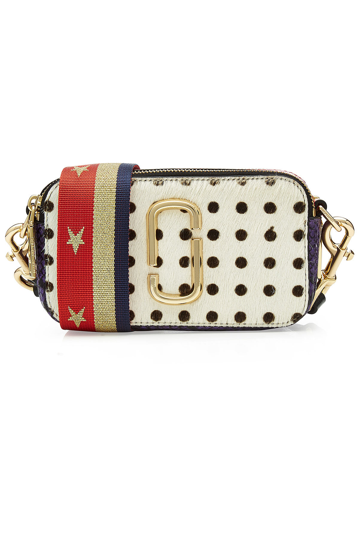 Marc Jacobs - Polka Dot Snapshot Shoulder Bag in Pony Hair