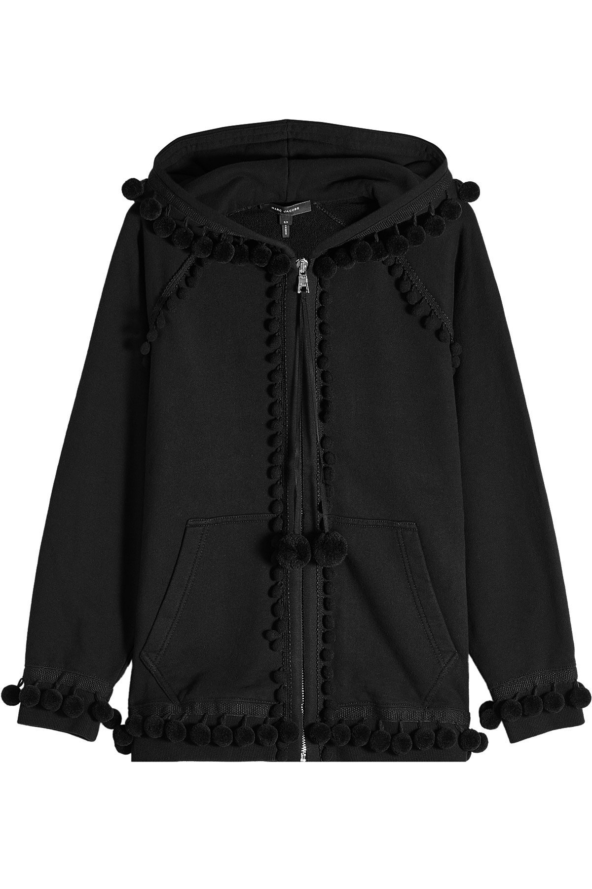 Marc Jacobs - Pompom Zipped Cotton Hoodie