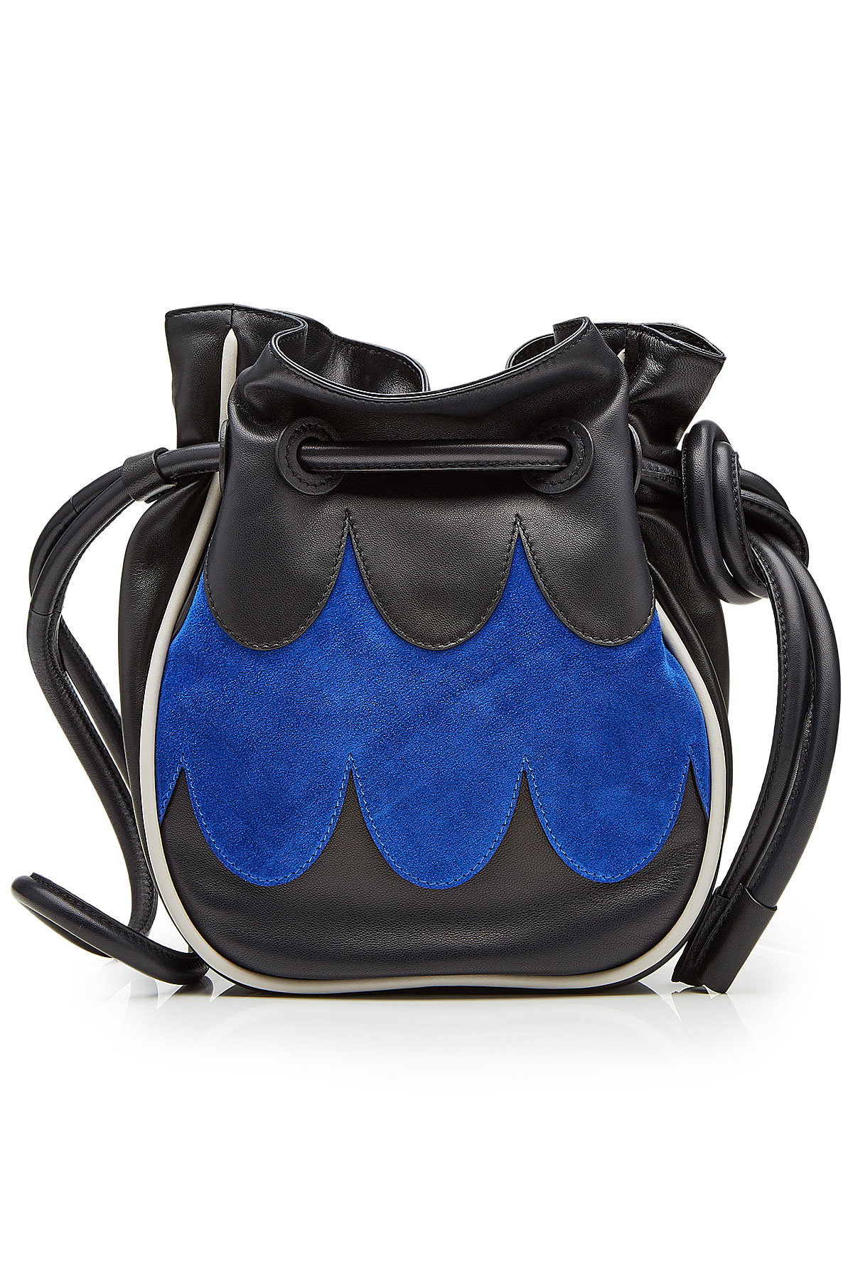 Marni - Drawstring Bag with Leather and Suede