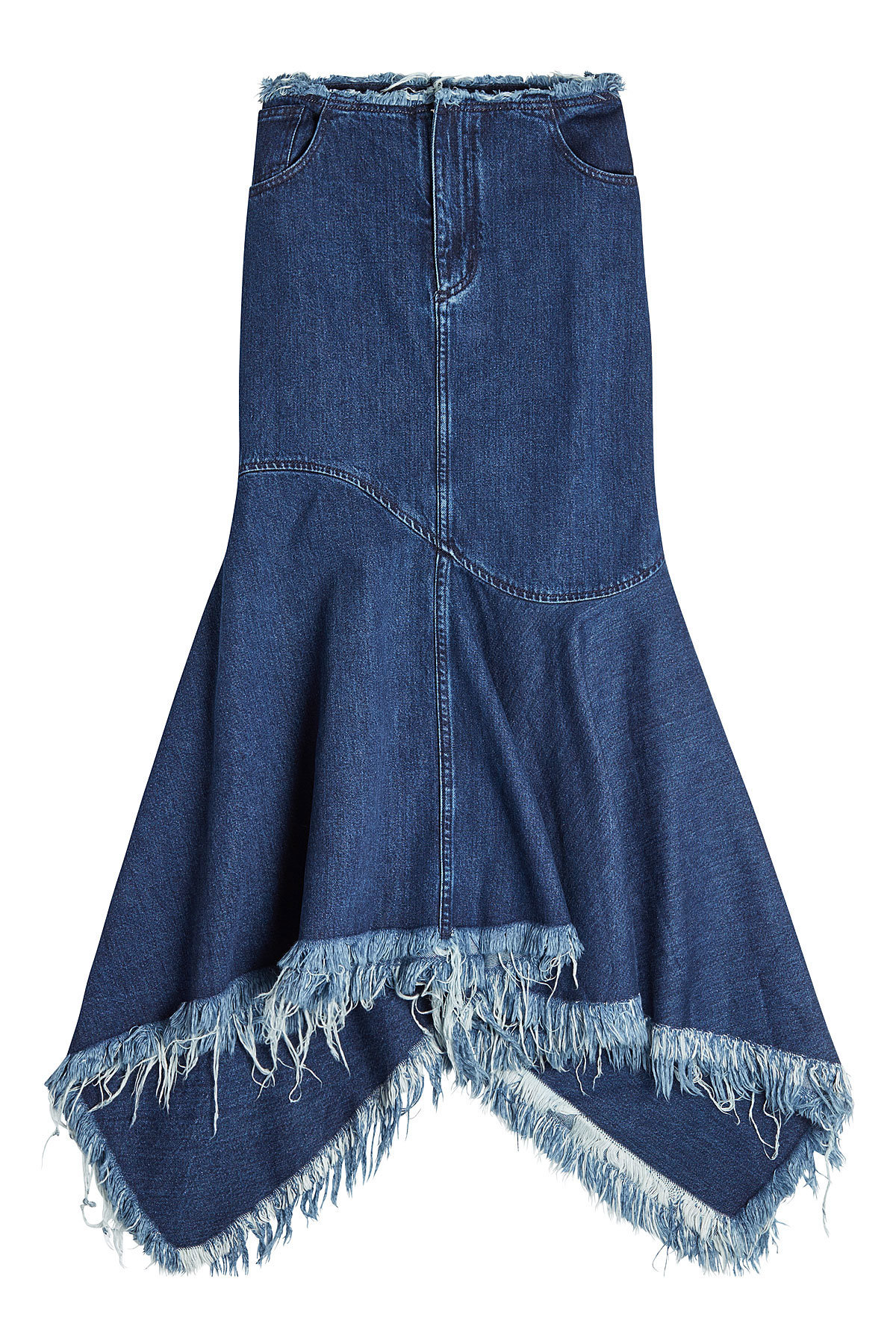 Fringed Denim Skirt by Marques' Almeida