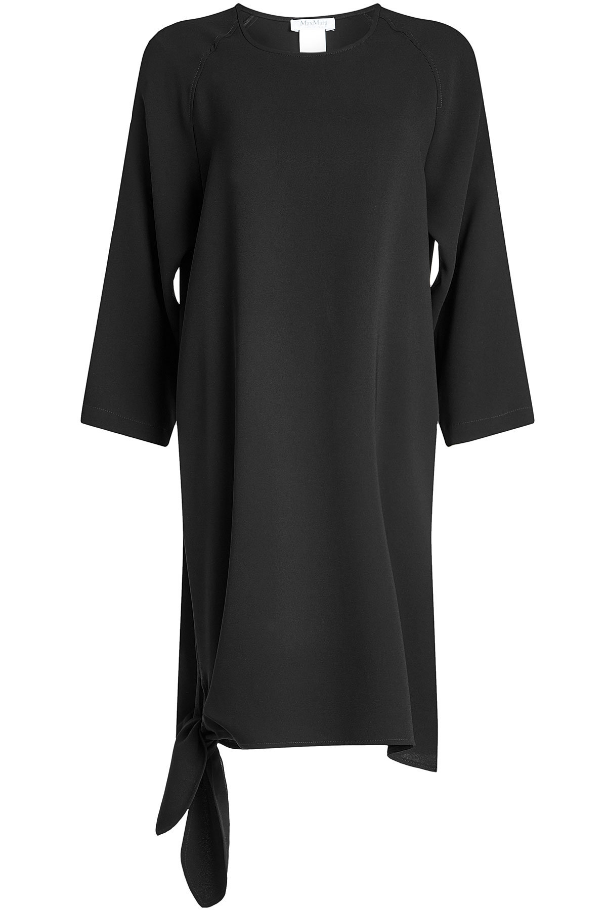 Crepe Dress with Tie at Hem by Max Mara