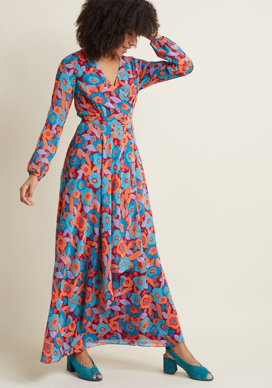 MCD1473 - When it comes to the aesthetic of this floral maxi dress from our ModCloth namesake label, sophistication is