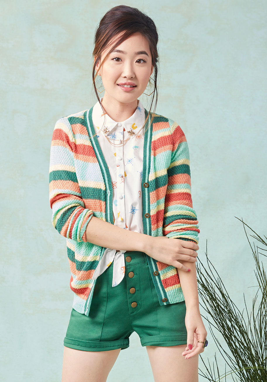 MCS1064 - With this V-neck cardigan from our ModCloth namesake label