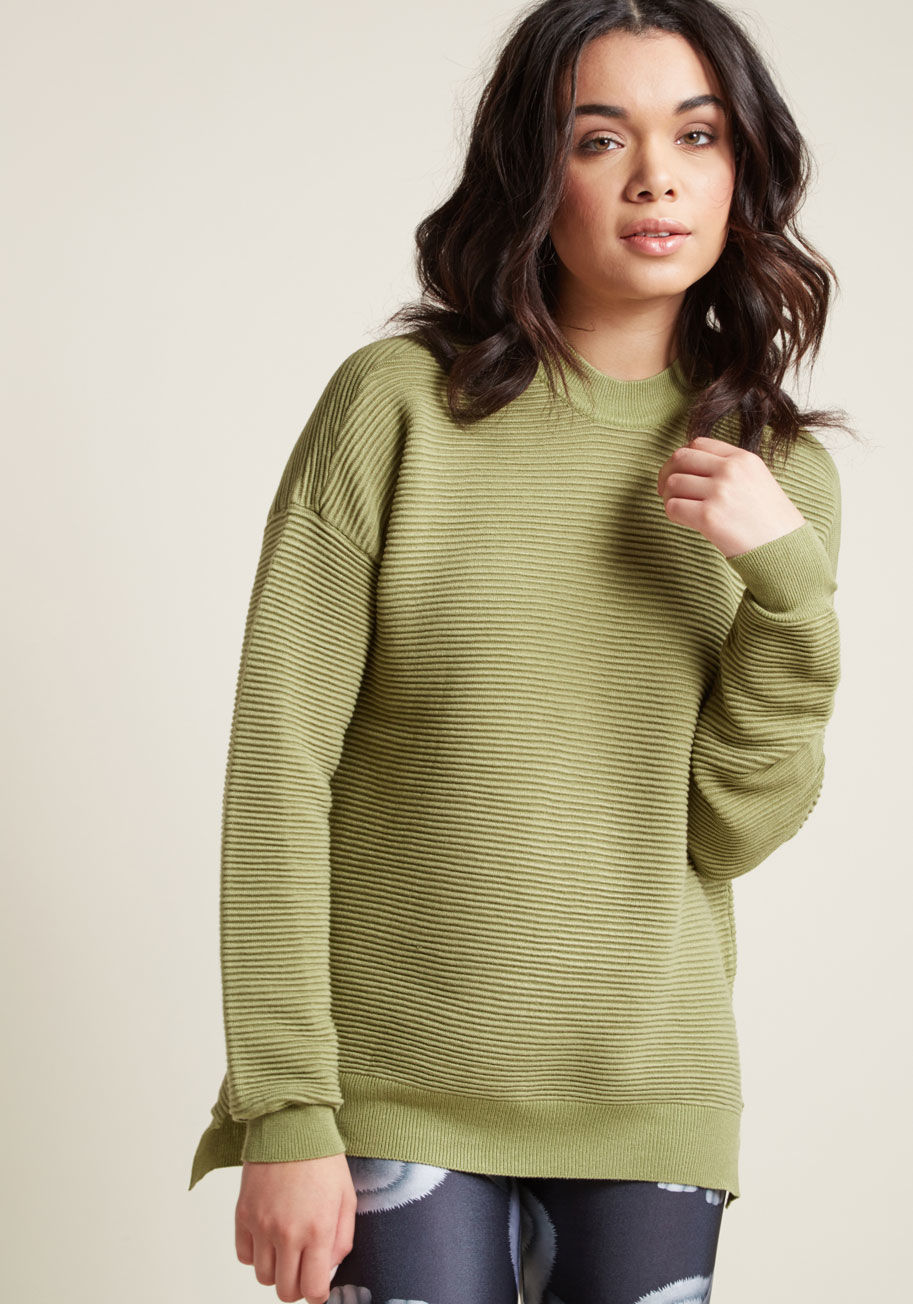 Mcs1149 - In the off chance you're not already flaunting this mock neck sweater from our ModCloth namesake label, you'll be dreaming up how to style it next! A perfect companion to polished trousers and cozy leggings alike with its ribbed fabric, slouchy shoulders,