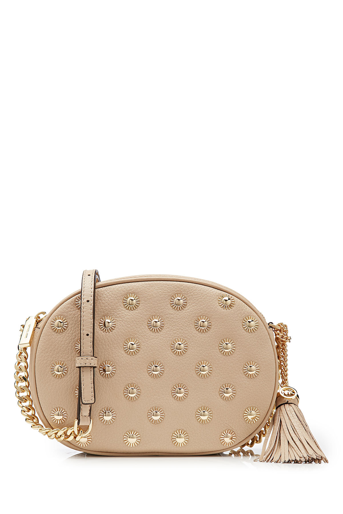 Ginny Medium Embellished Leather Shoulder Bag by MICHAEL Michael Kors