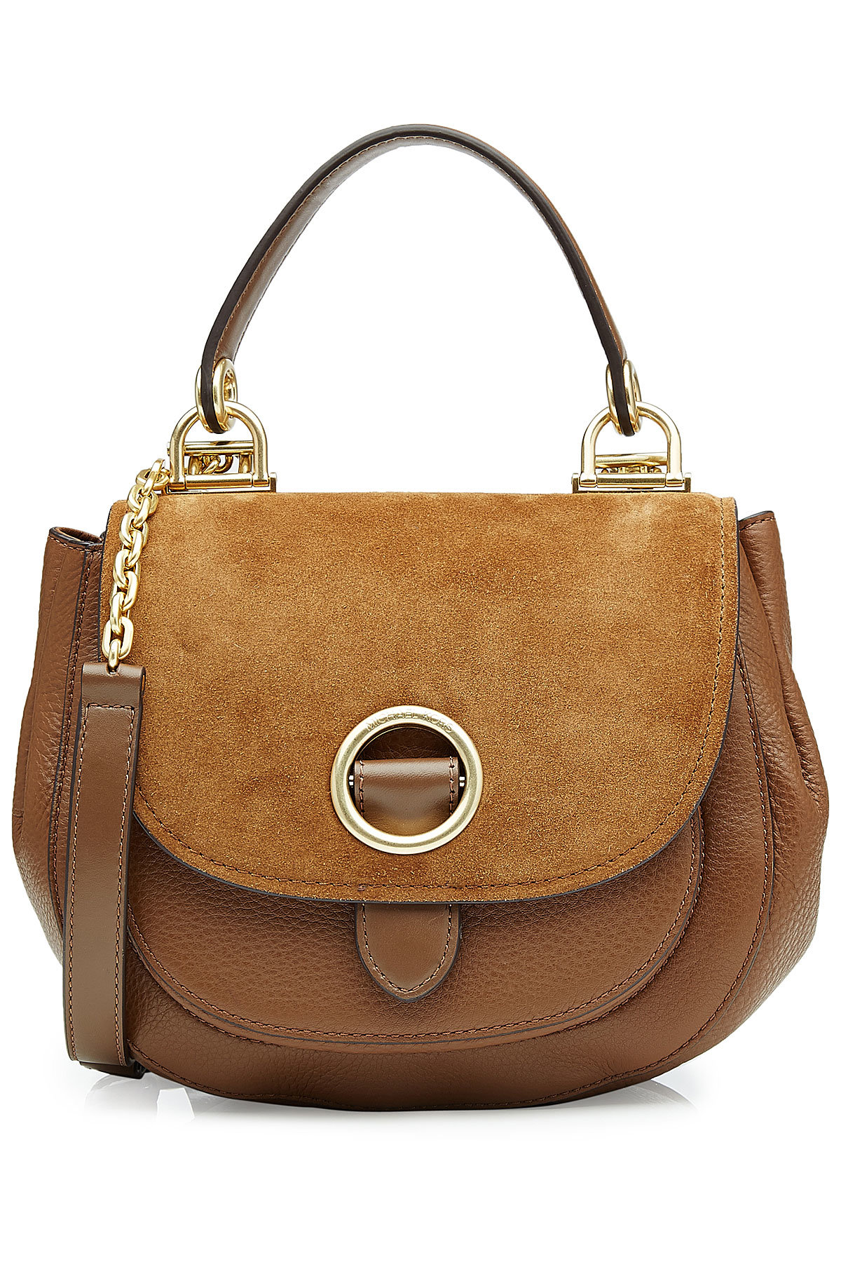 Suede Shoulder Bag with Leather by MICHAEL Michael Kors