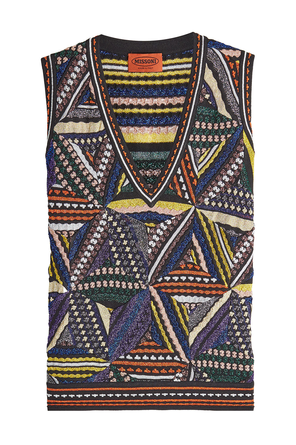 Knit Sleeveless Top with Metallic Thread by Missoni