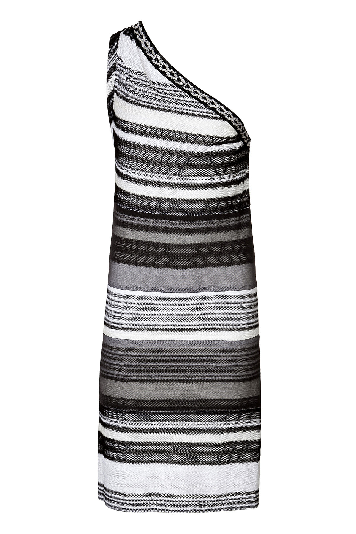 One-Shoulder Woven Stripe Dress by Missoni