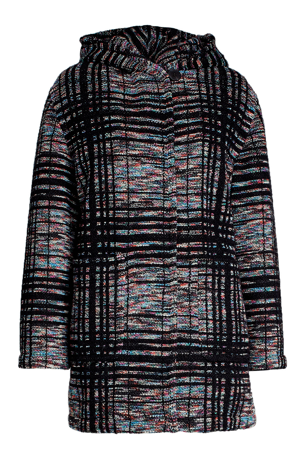 Printed Wool Coat with Mohair and Alpaca by Missoni