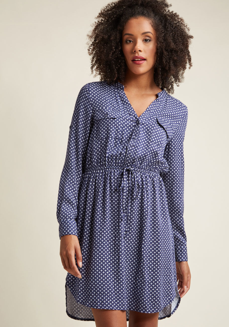 ModCloth - A Way with Woods Long Sleeve Dress