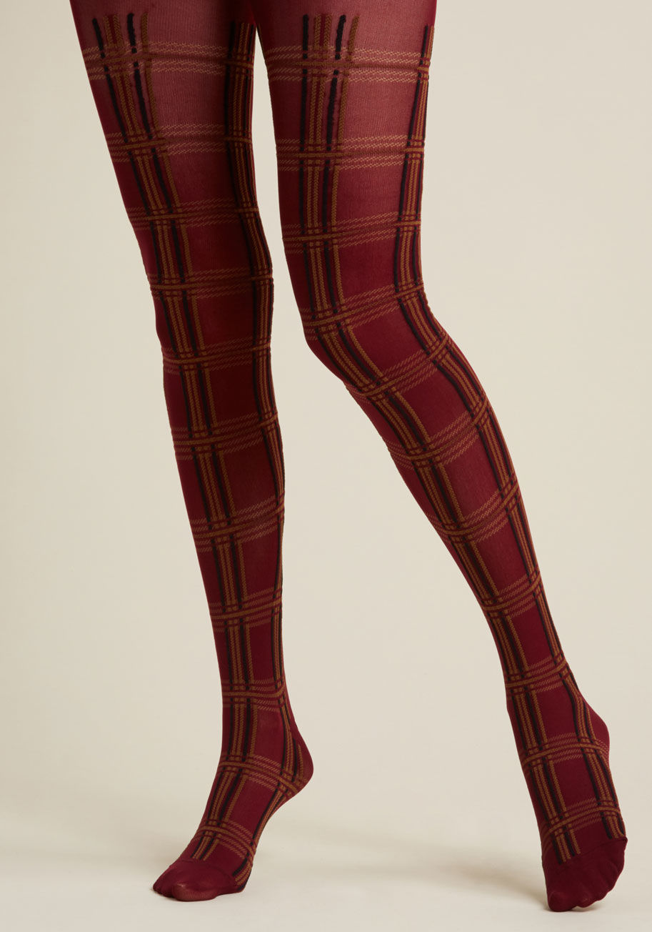 ModCloth - As Plaid-vertised Tights