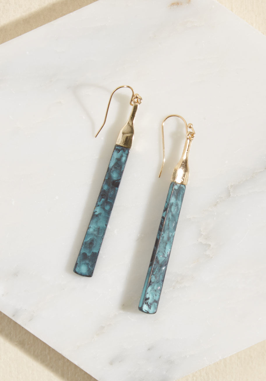 ModCloth - Bar for the Course Earrings