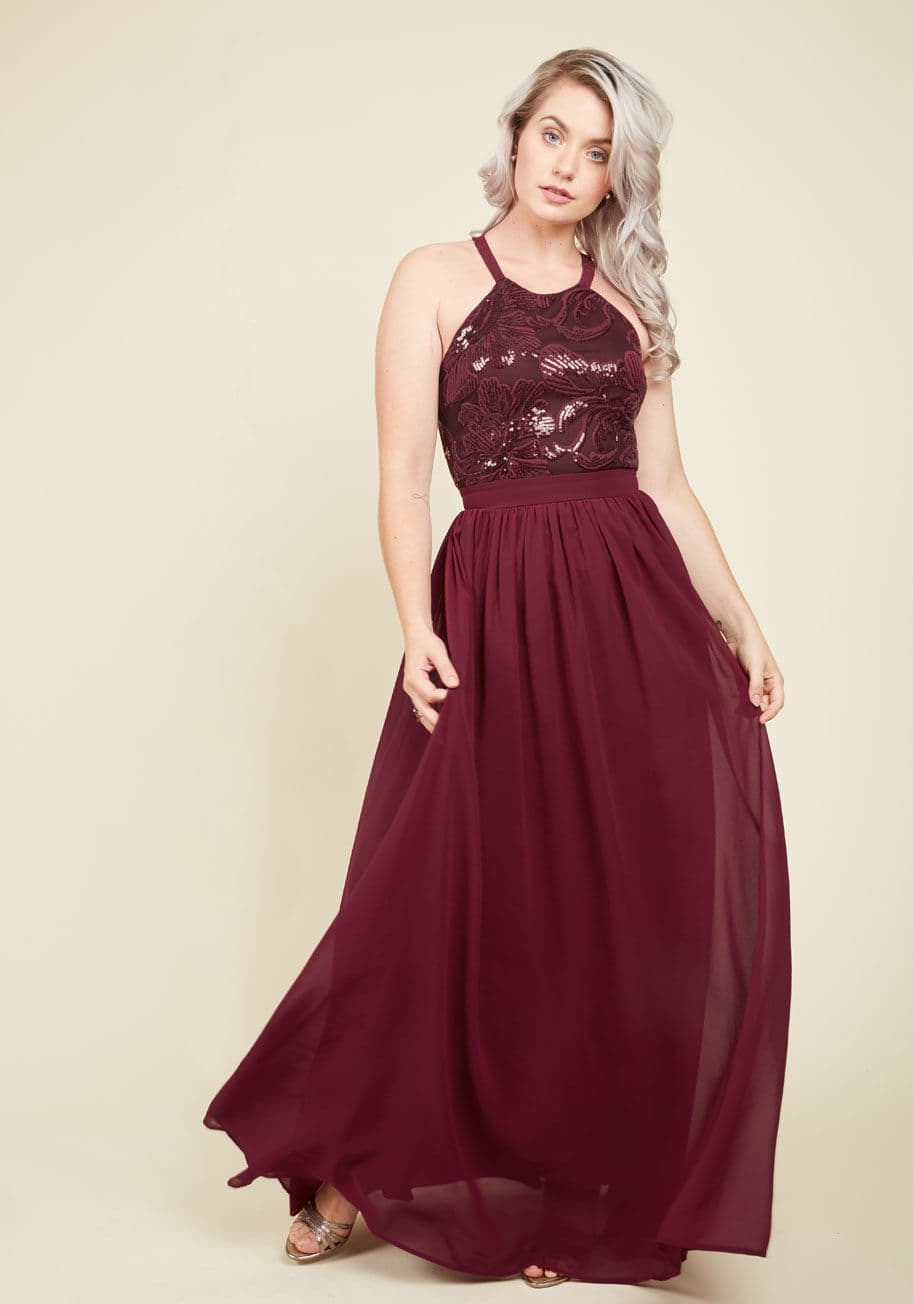 ModCloth - Big-Time Splendor Maxi Dress