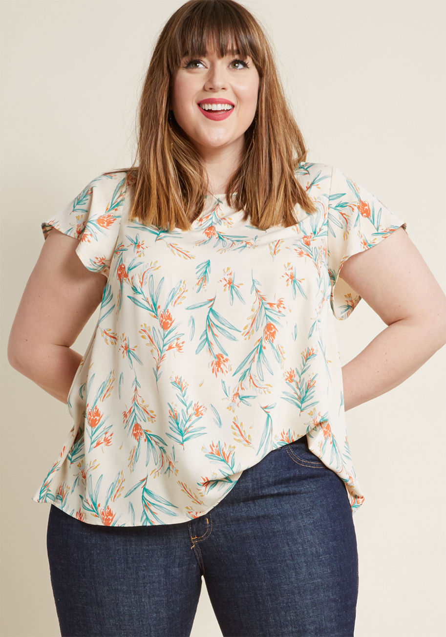 ModCloth - Boardroom Brunch Keyhole Top