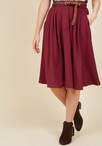 ModCloth - Breathtaking Tiger Lilies Midi Skirt