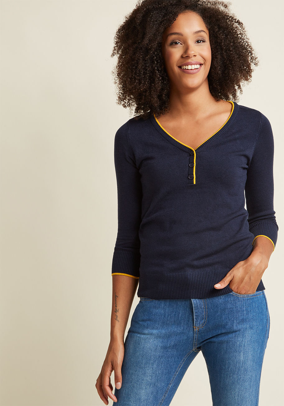 ModCloth - Charter School Henley Sweater