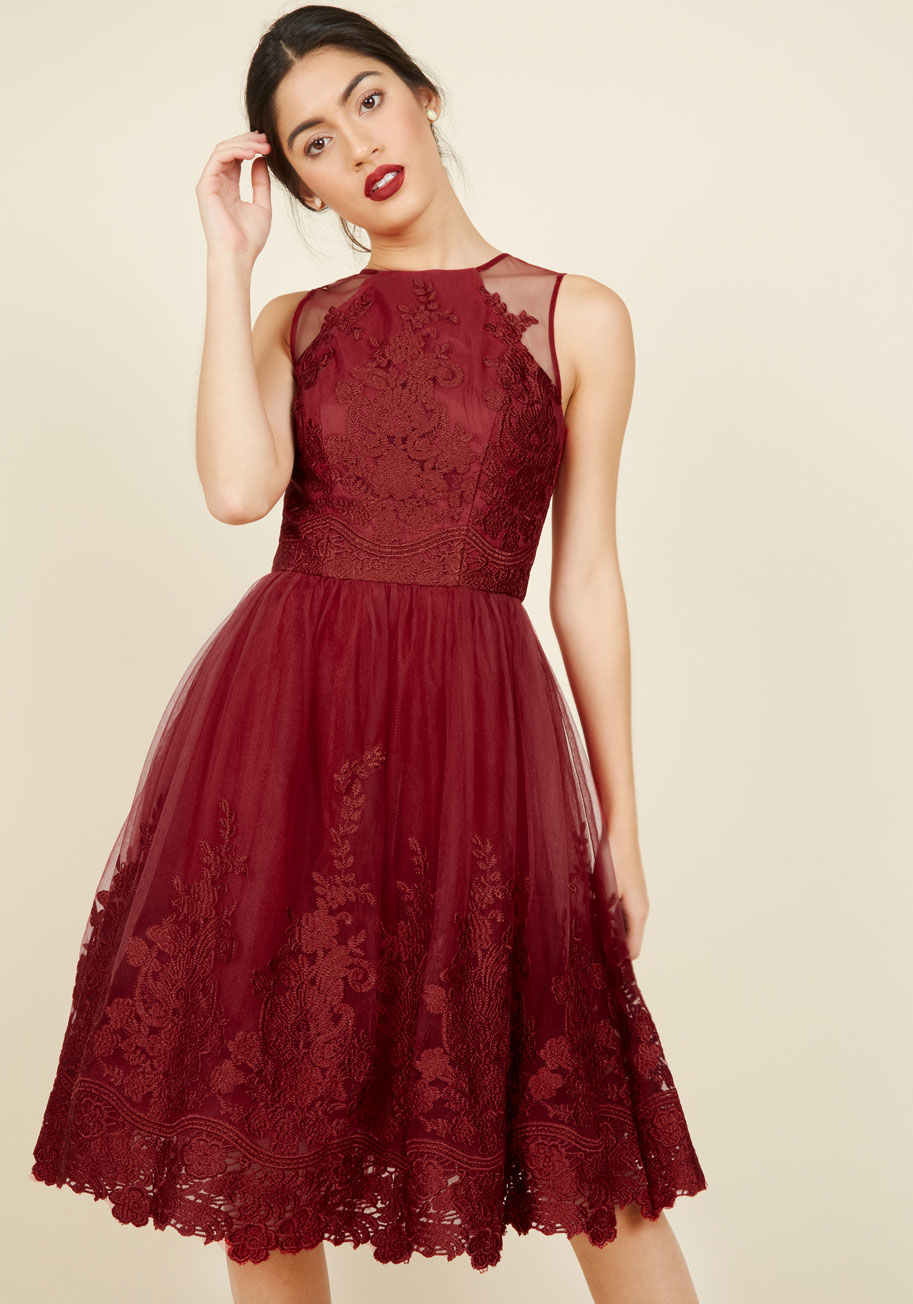 ModCloth - Chi Chi London Radiant Reunion Lace Dress