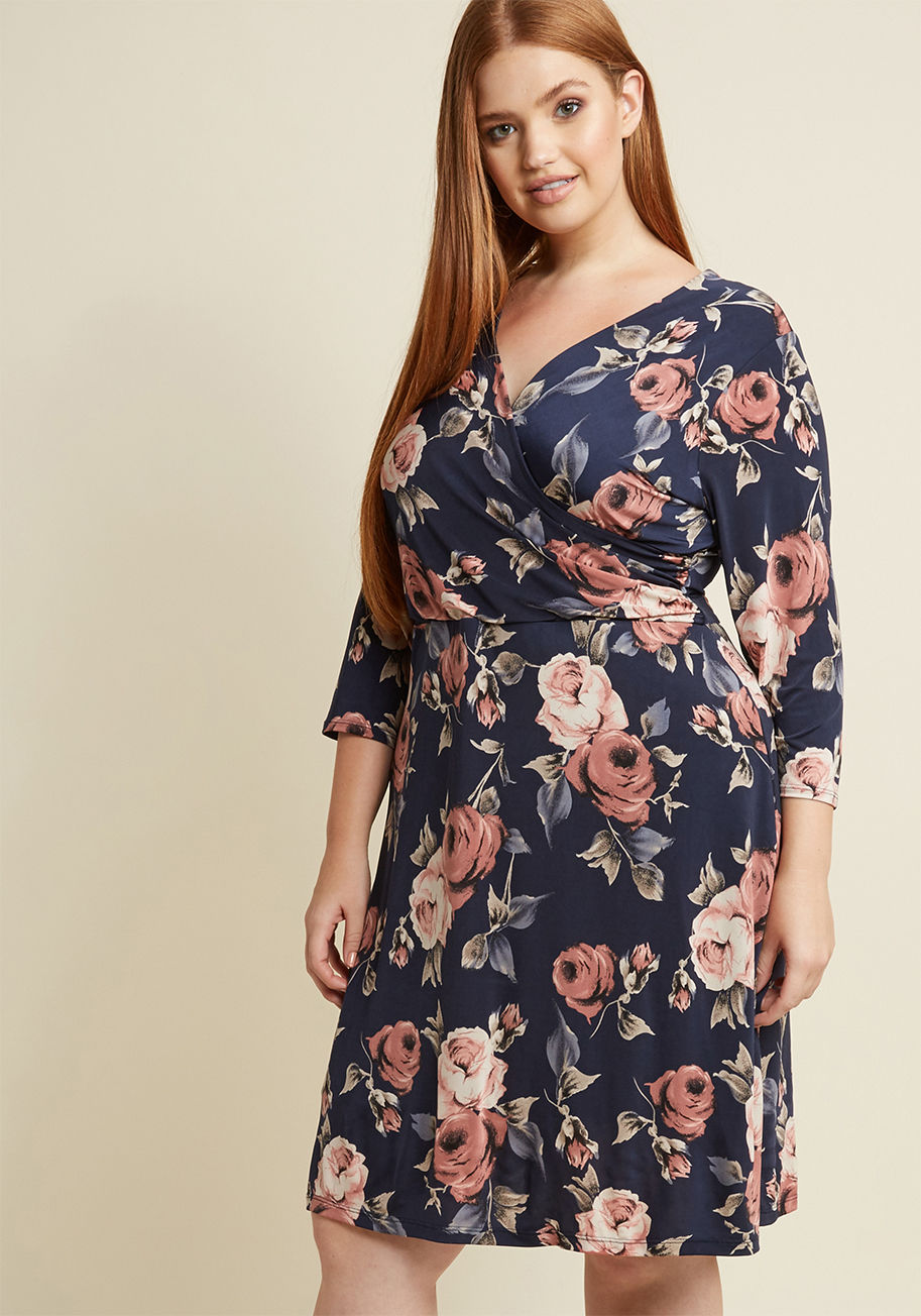 ModCloth - Classic 'Round the Clock Floral Sheath Dress